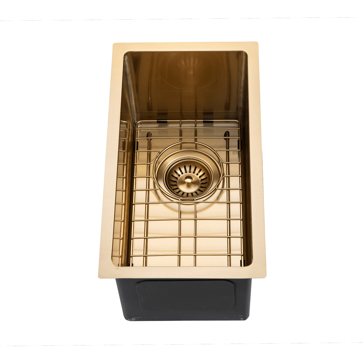 Kitchen Sink - Gold Stainless Steel Single Bowl Sink
250x450x215mm