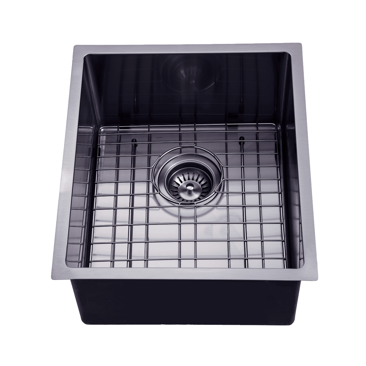 Kitchen Sink - Gunmetal Stainless Steel Single Bowl Sink
390x450x215mm