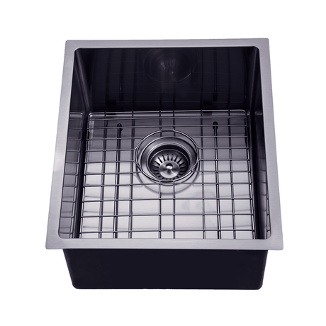 Kitchen Sink - Gunmetal Stainless Steel Single Bowl Sink
390x450x215mm