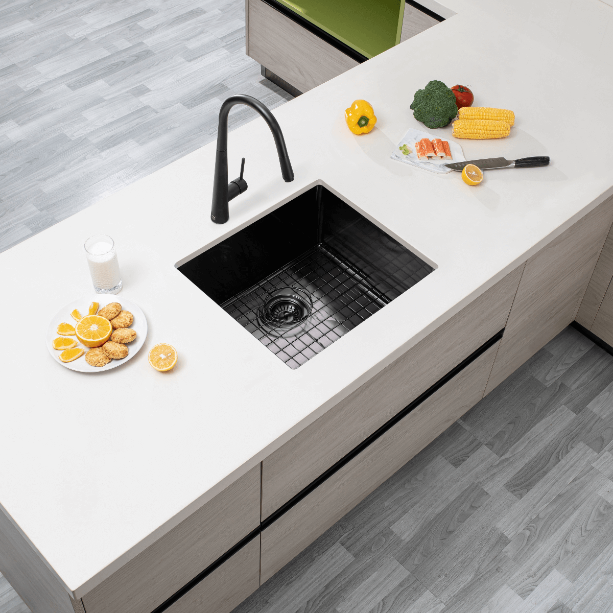 Kitchen Sink - Gunmetal Stainless Steel Single Bowl Kitchen Sink
510x450x230mm