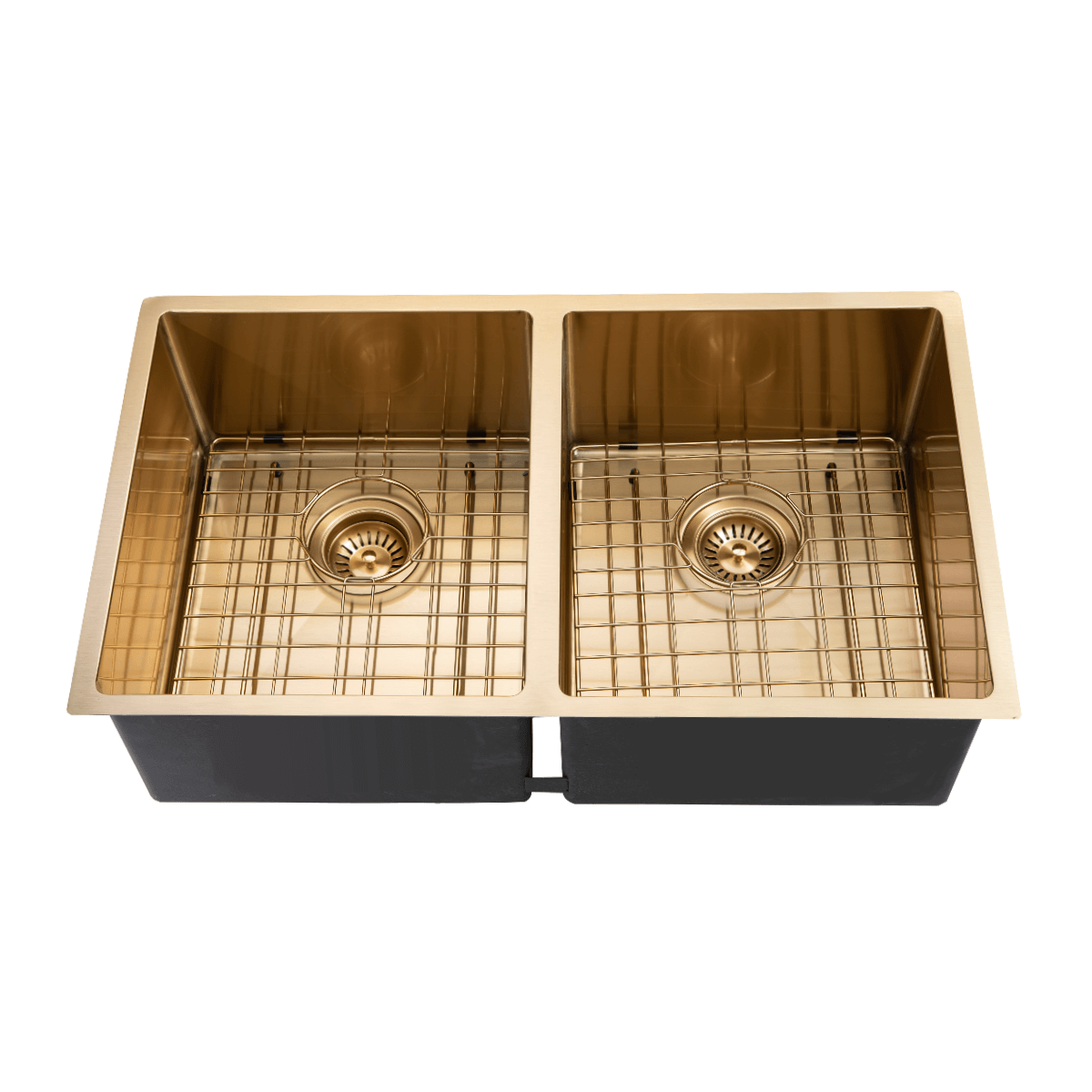 Kitchen Sink - Gold Stainless Steel Double Bowl Sink
770x450x215mm