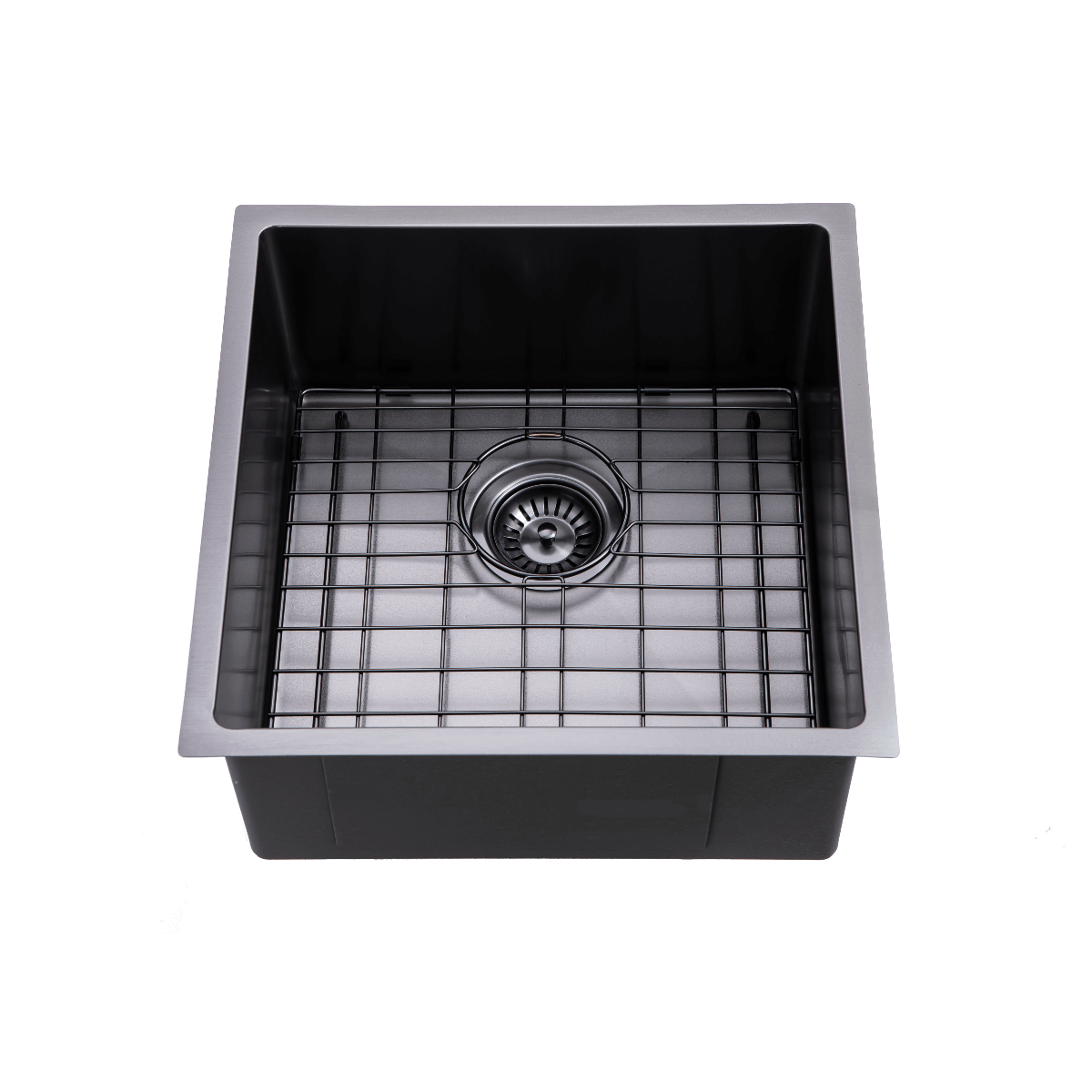 Kitchen Sink - Gunmetal Stainless Steel Single Bowl Sink
440x440x205mm