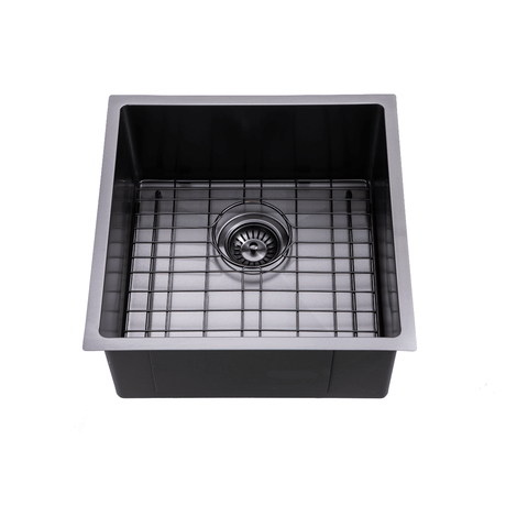 Kitchen Sink - Gunmetal Stainless Steel Single Bowl Sink
440x440x205mm