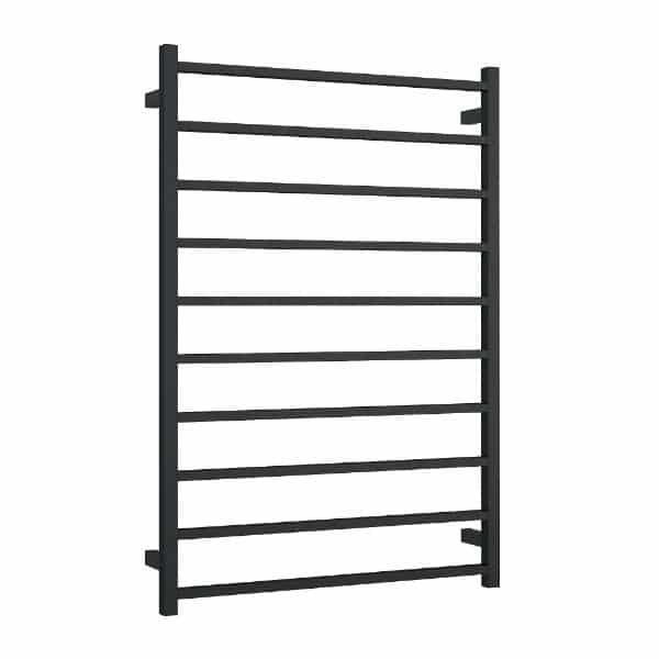 Thermorail - Straight/Square 800x1160x120mm 217Watts 10 Bars - Matt Black