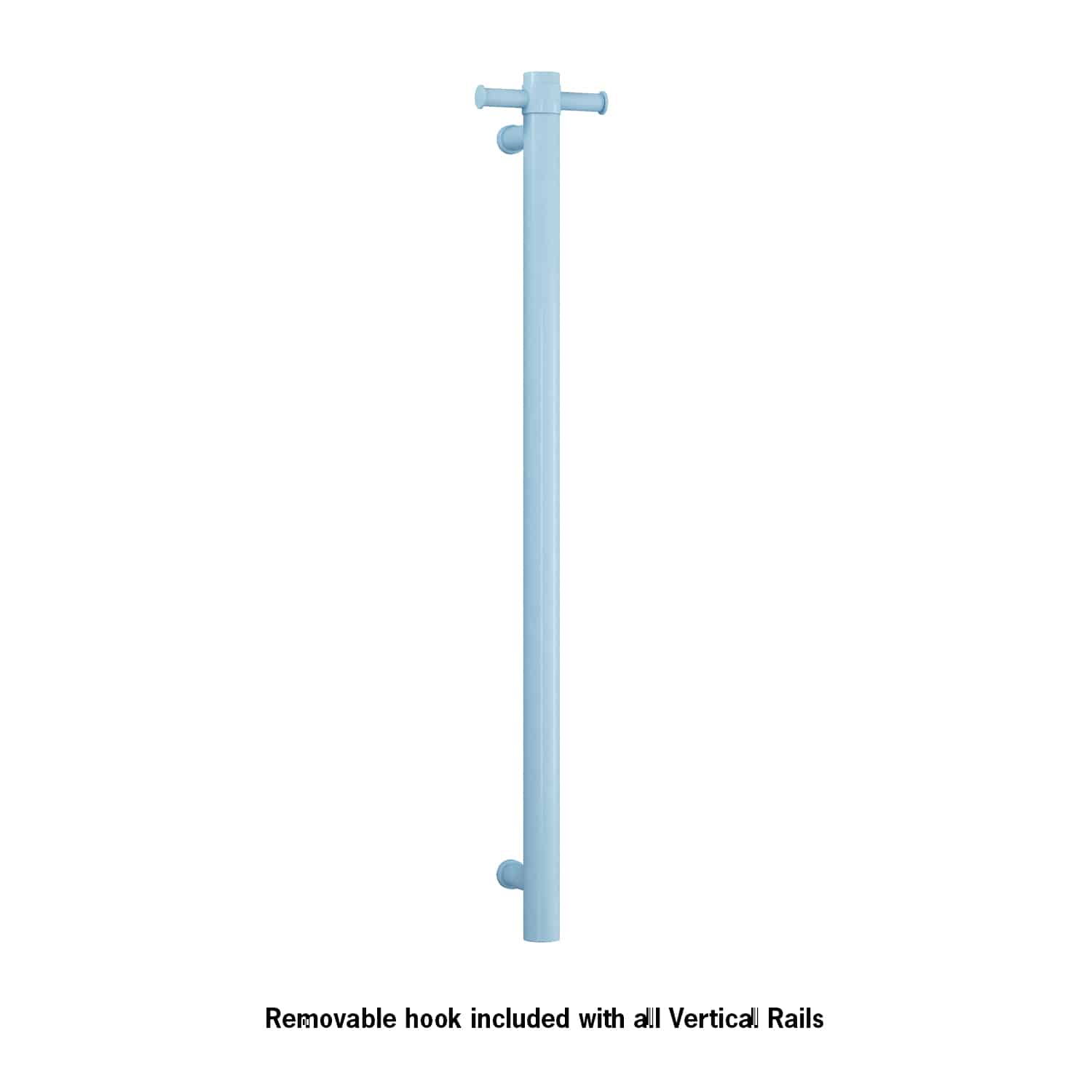 Thermorail - Straight/Round 12Volt Vertical Bar 900x142x100mm 26Watts With Optional Hook - Horizon Blue