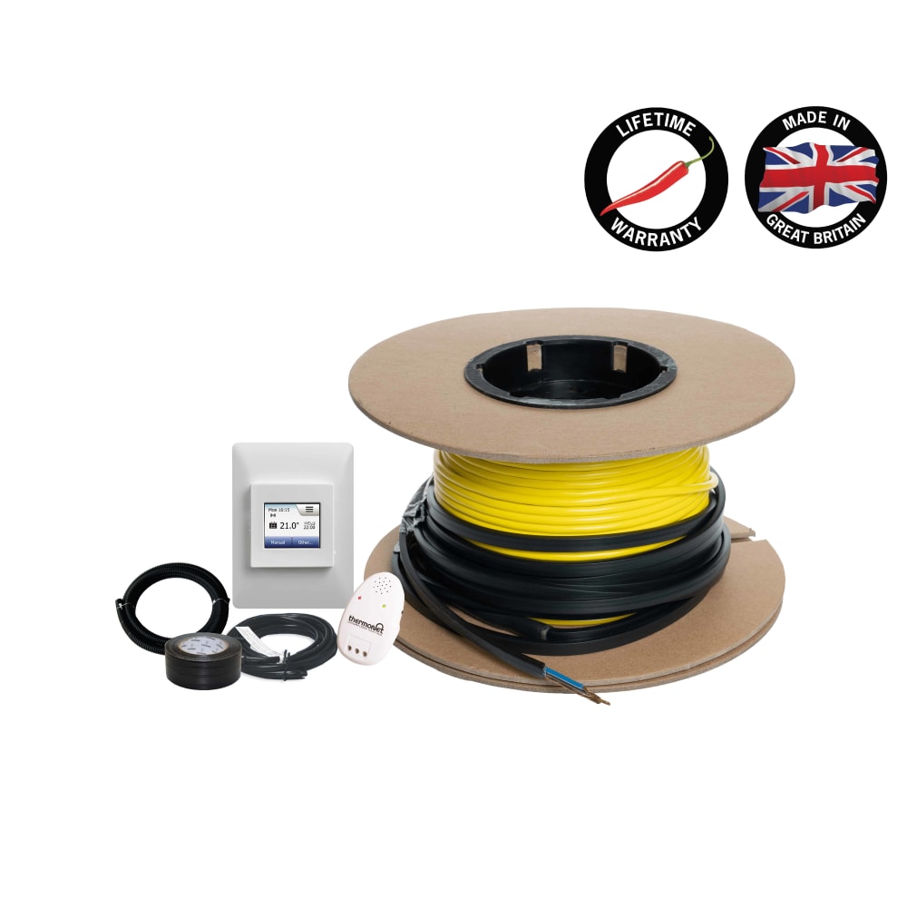 Thermoscreed - Floor Heating Kit Including 5235W Wi-Fi Thermostat 3.3-3.8m²
