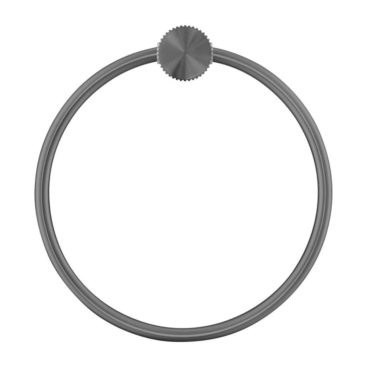 Mica - Gunmetal Fluted Towel Ring