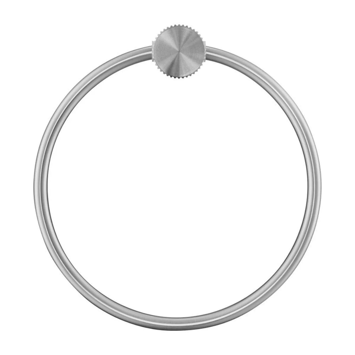 Mica - Brushed Nickel Fluted Towel Ring