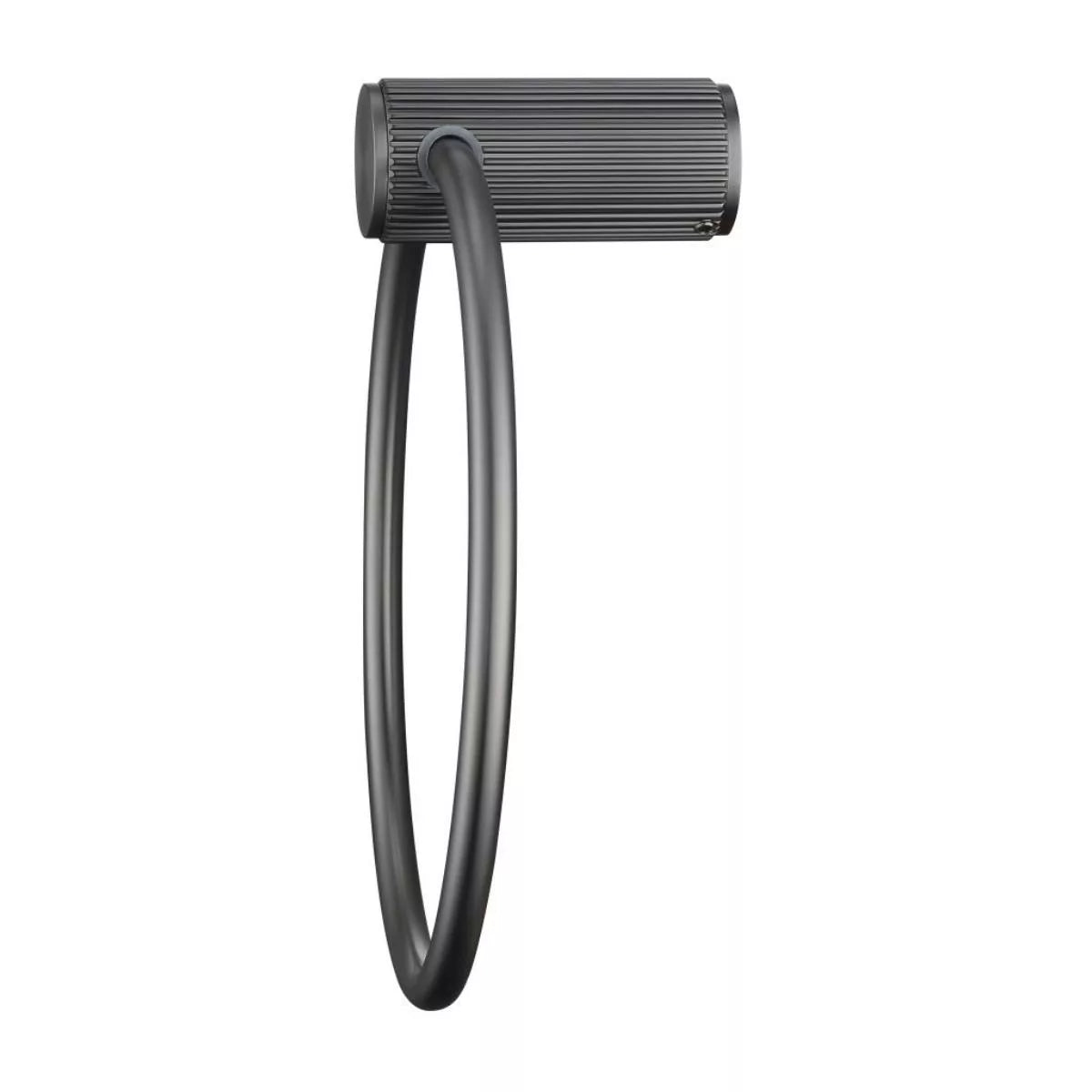 Mica - Gunmetal Fluted Towel Ring