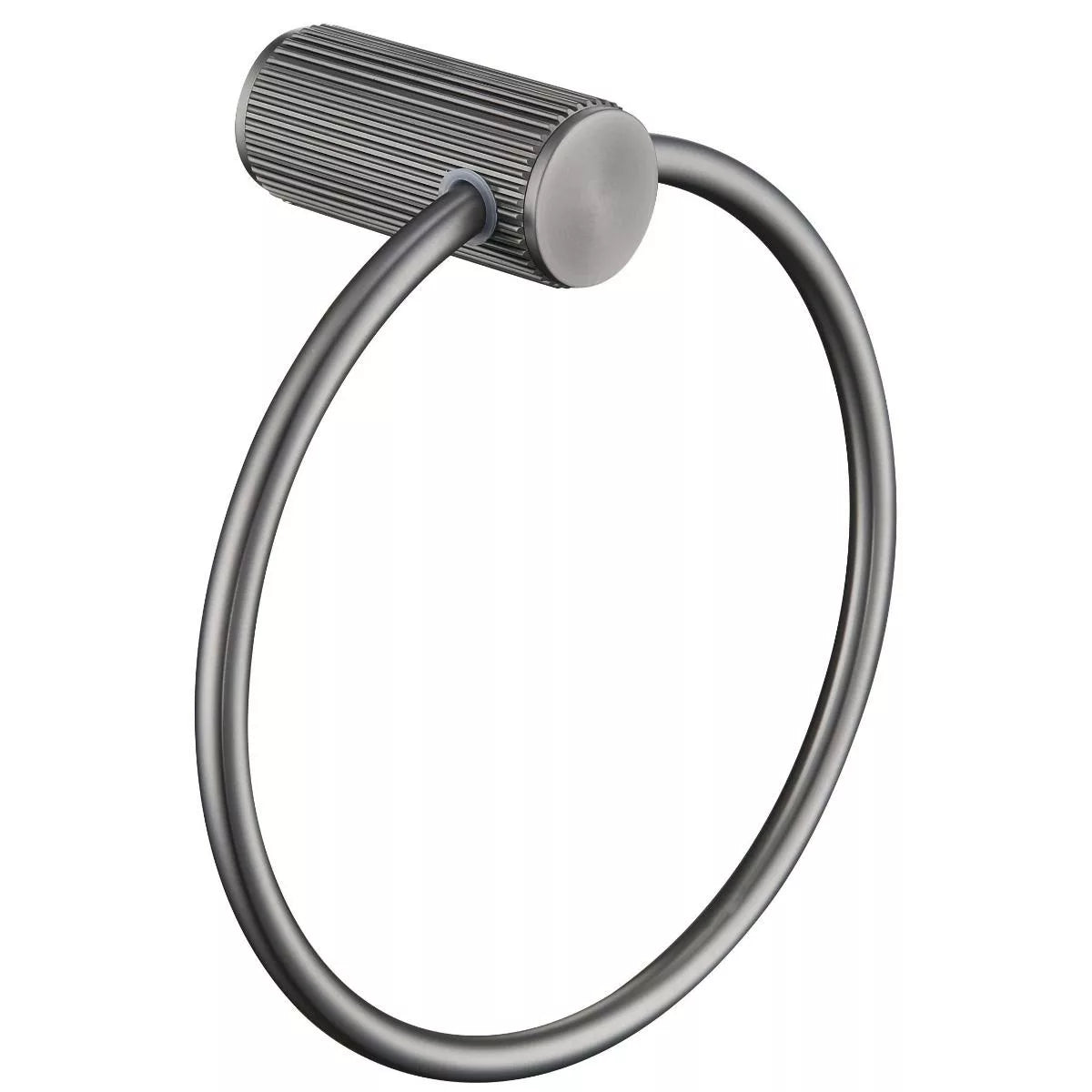 Mica - Gunmetal Fluted Towel Ring