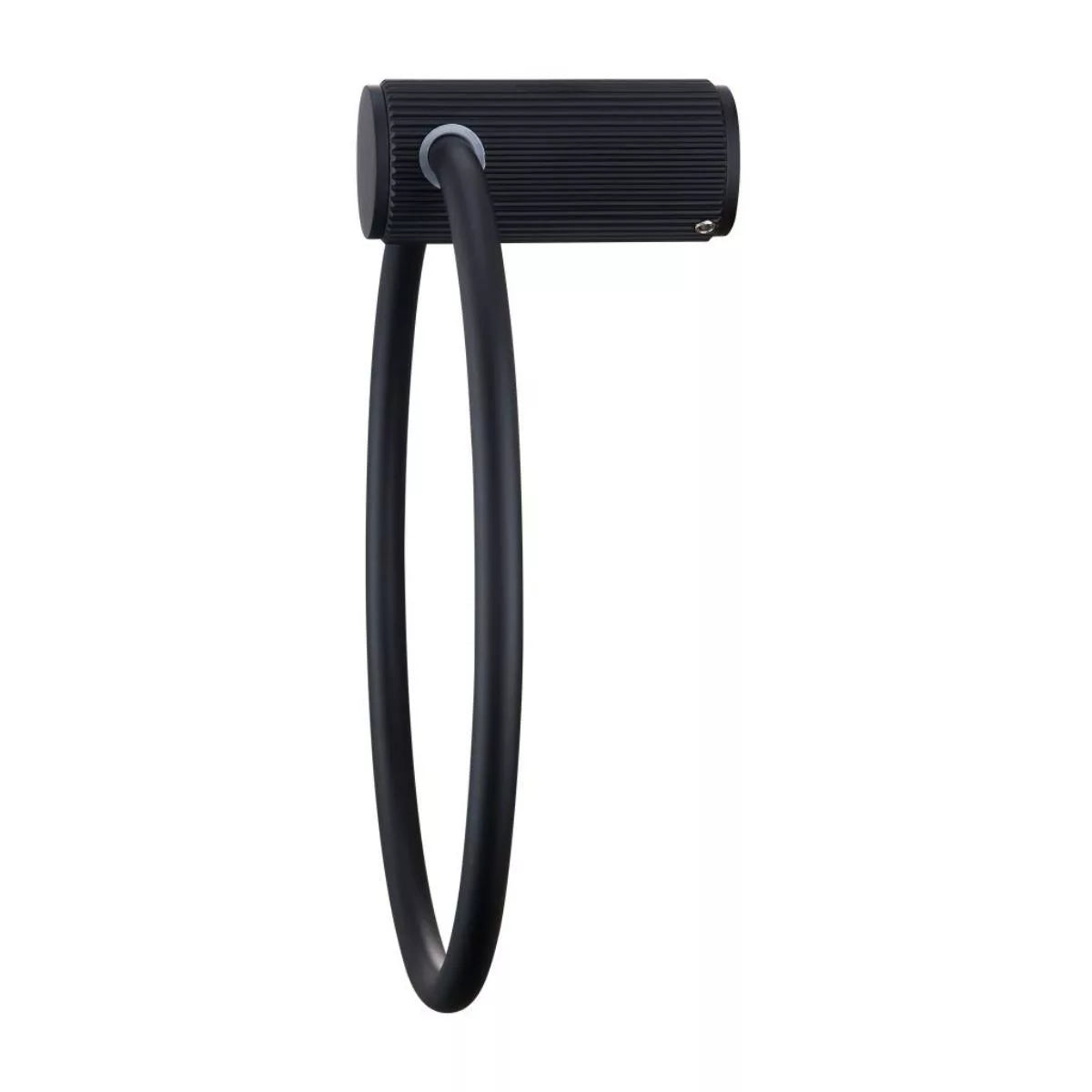 Mica - Matte Black Fluted Towel Ring