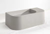 Flyta Concrete Left Basin - 670x320x220mm Ash