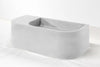 Flyta Concrete Right Basin - 670x320x220mm Cloud