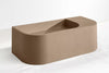Flyta Concrete Left Basin - 670x320x220mm Dune