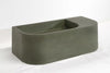 Flyta Concrete Left Basin - 670x320x220mm Fern
