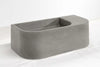 Flyta Concrete Left Basin - 670x320x220mm Grey