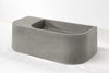 Flyta Concrete Right Basin - 670x320x220mm Grey