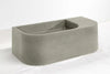Flyta Concrete Left Basin - 670x320x220mm Gumleaf