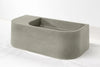 Flyta Concrete Right Basin - 670x320x220mm Gumleaf