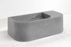 Flyta Concrete Left Basin - 670x320x220mm Silver