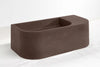 Flyta Concrete Left Basin - 670x320x220mm Umber