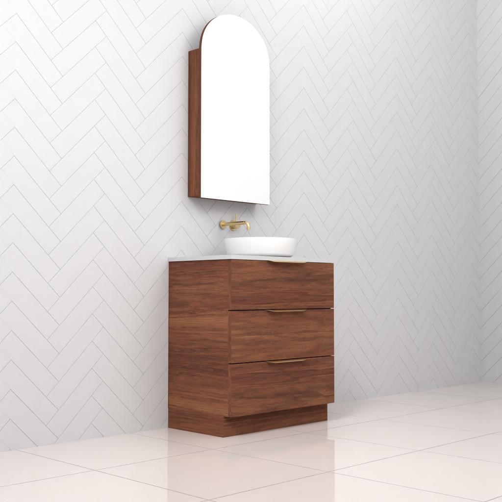 Celeste Trio - 750mm Tasmanian Blackwood Freestanding Vanity