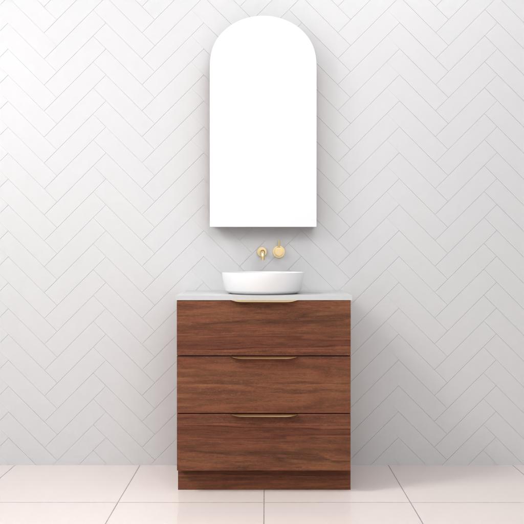 Celeste Trio - 750mm Tasmanian Blackwood Freestanding Vanity