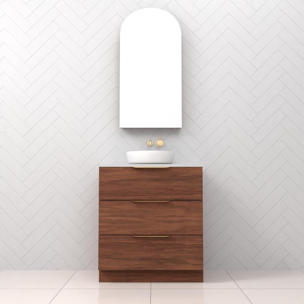 Celeste Trio - 750mm Tasmanian Blackwood Freestanding Vanity