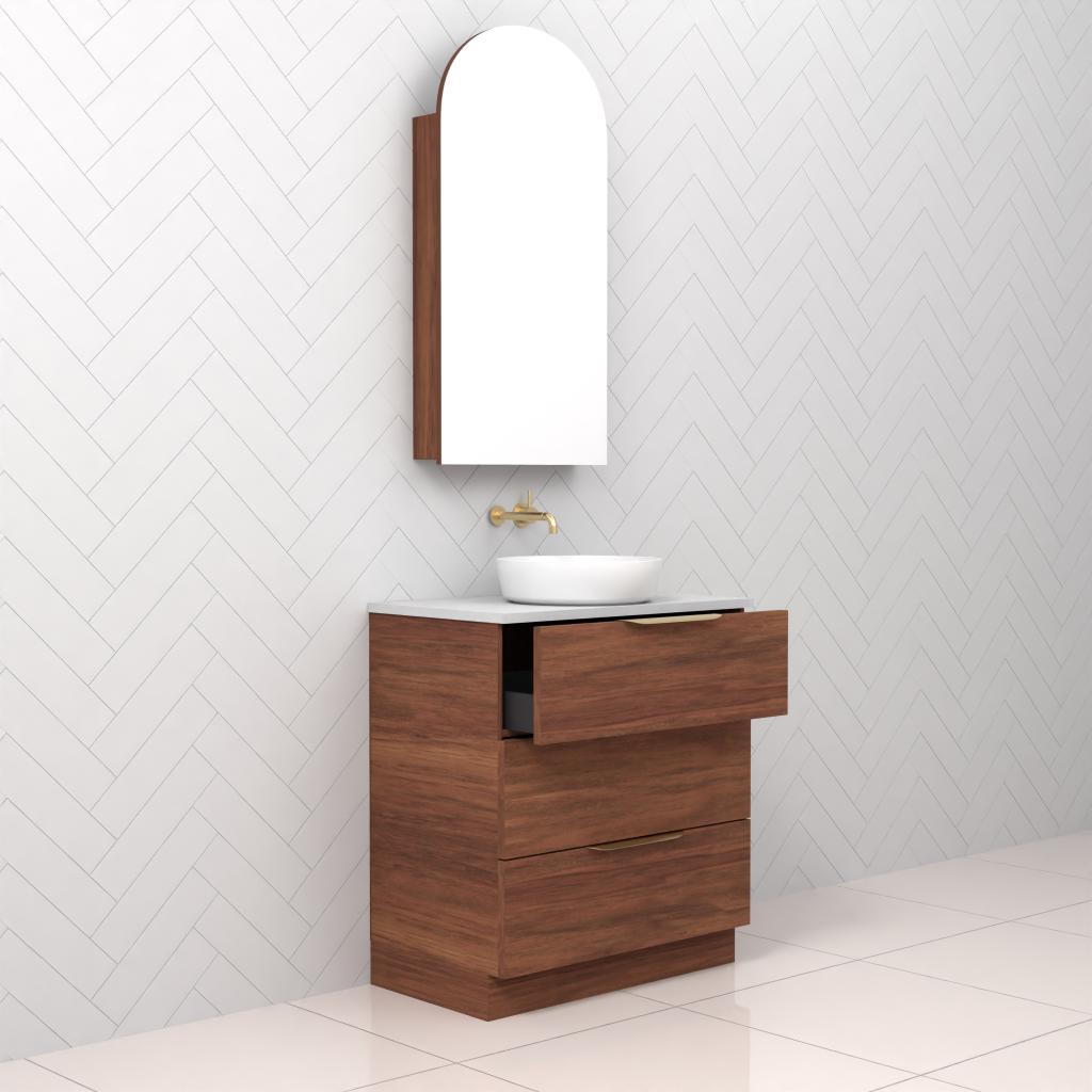 Celeste Trio - 750mm Tasmanian Blackwood Freestanding Vanity