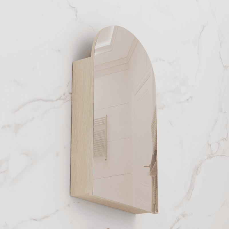 Arka - 500mm Coastal Oak Woodmatt Shaving Cabinet