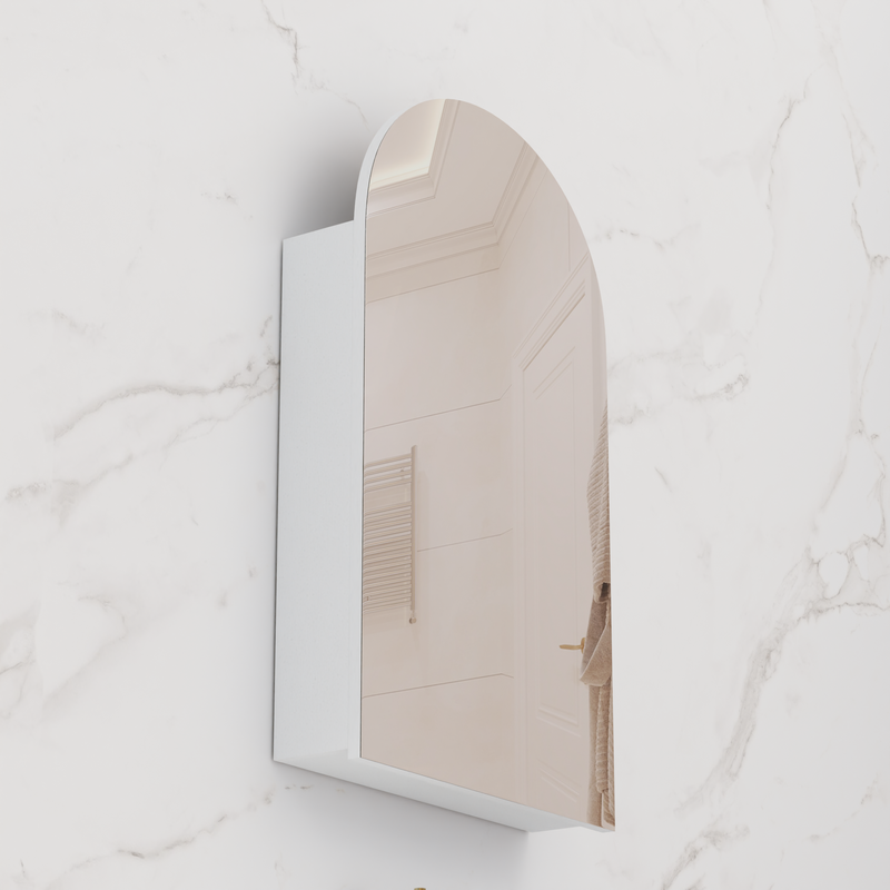 Arka - 600mm Matte White Shaving Cabinet
