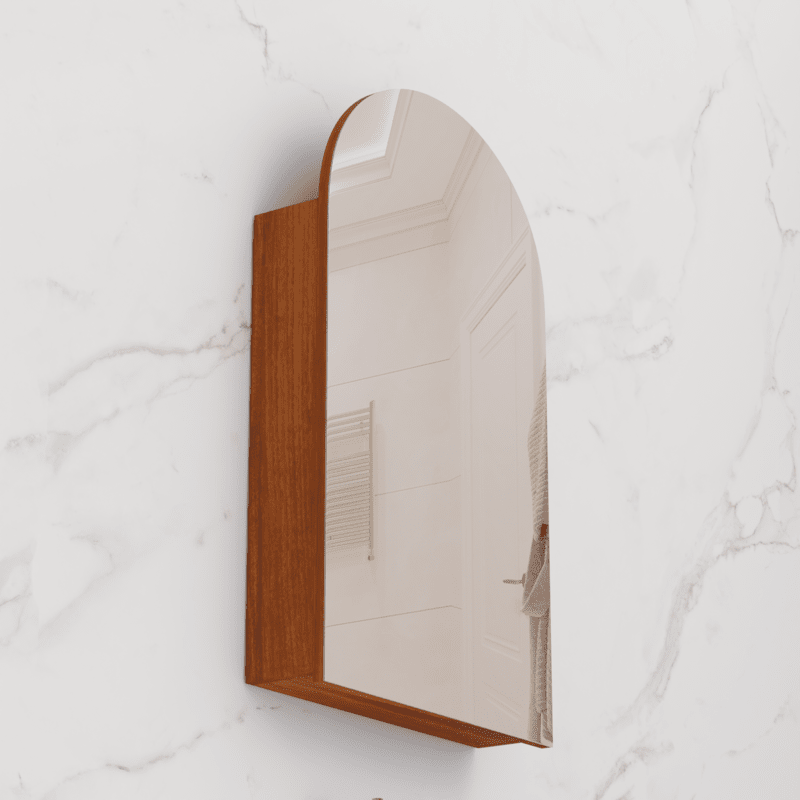 Arka - 800mm Walnut Shaving Cabinet