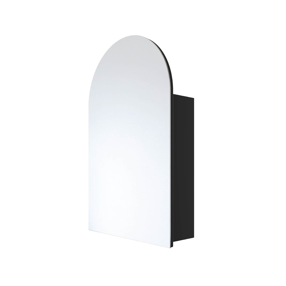 Ablaze - Vienna Arch Black Mirror Cabinet - 500x800x150mm