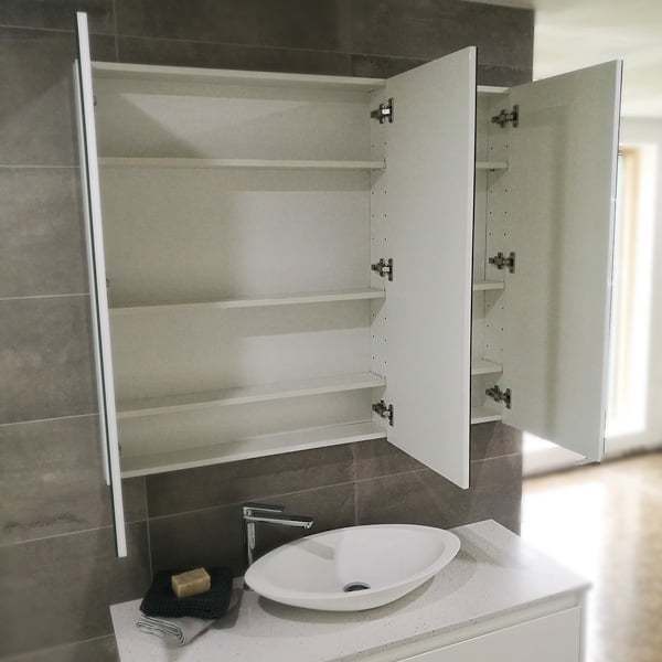 Verona - 750mm Matte White Shaving Cabinet