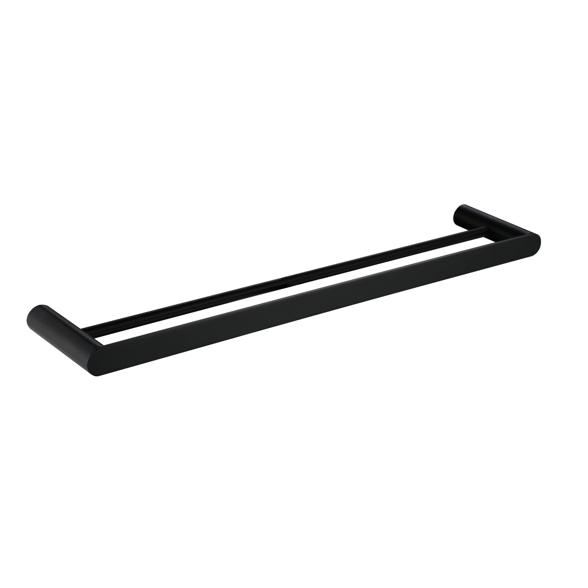 Vega - Matte Black 750mm Double Towel Rail