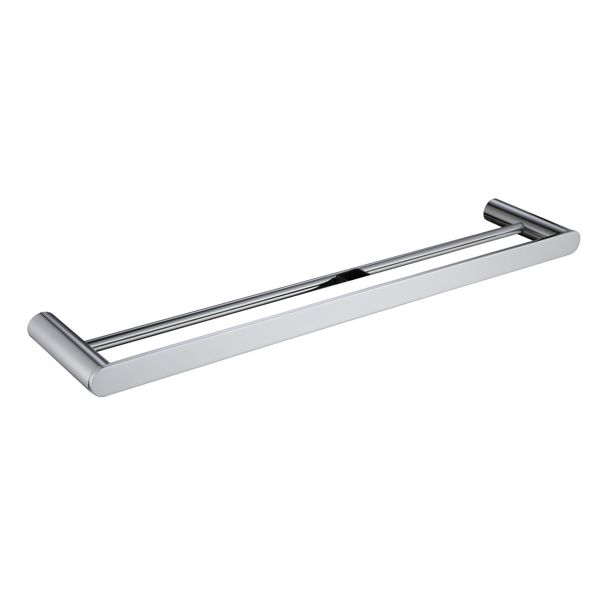 Vega - Polished Chrome 600mm Double Towel Rail