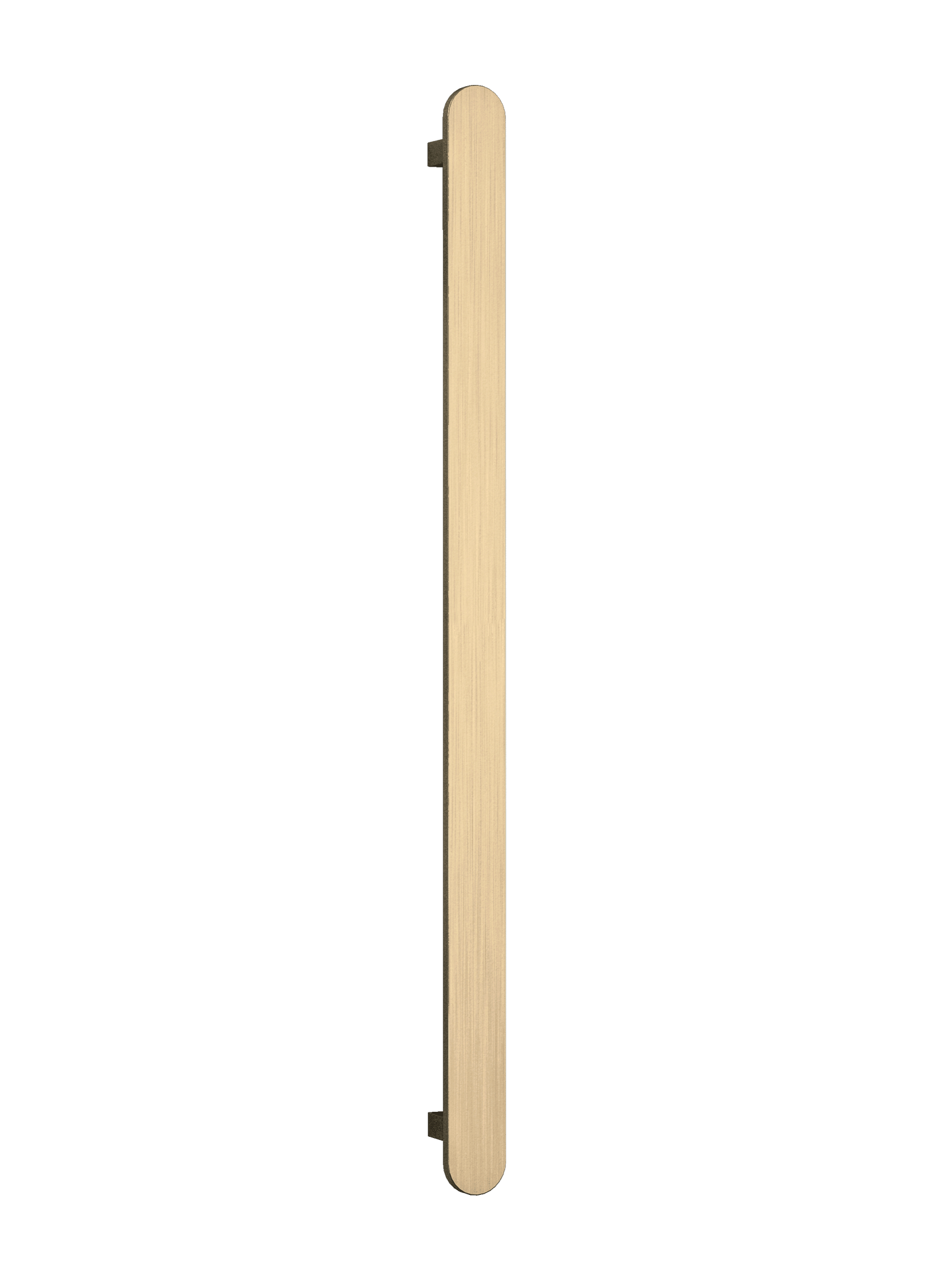 Thermorail - Flat/Pill 12Volt Vertical Bar 900x50x50mm 20Watts - Brushed Brass