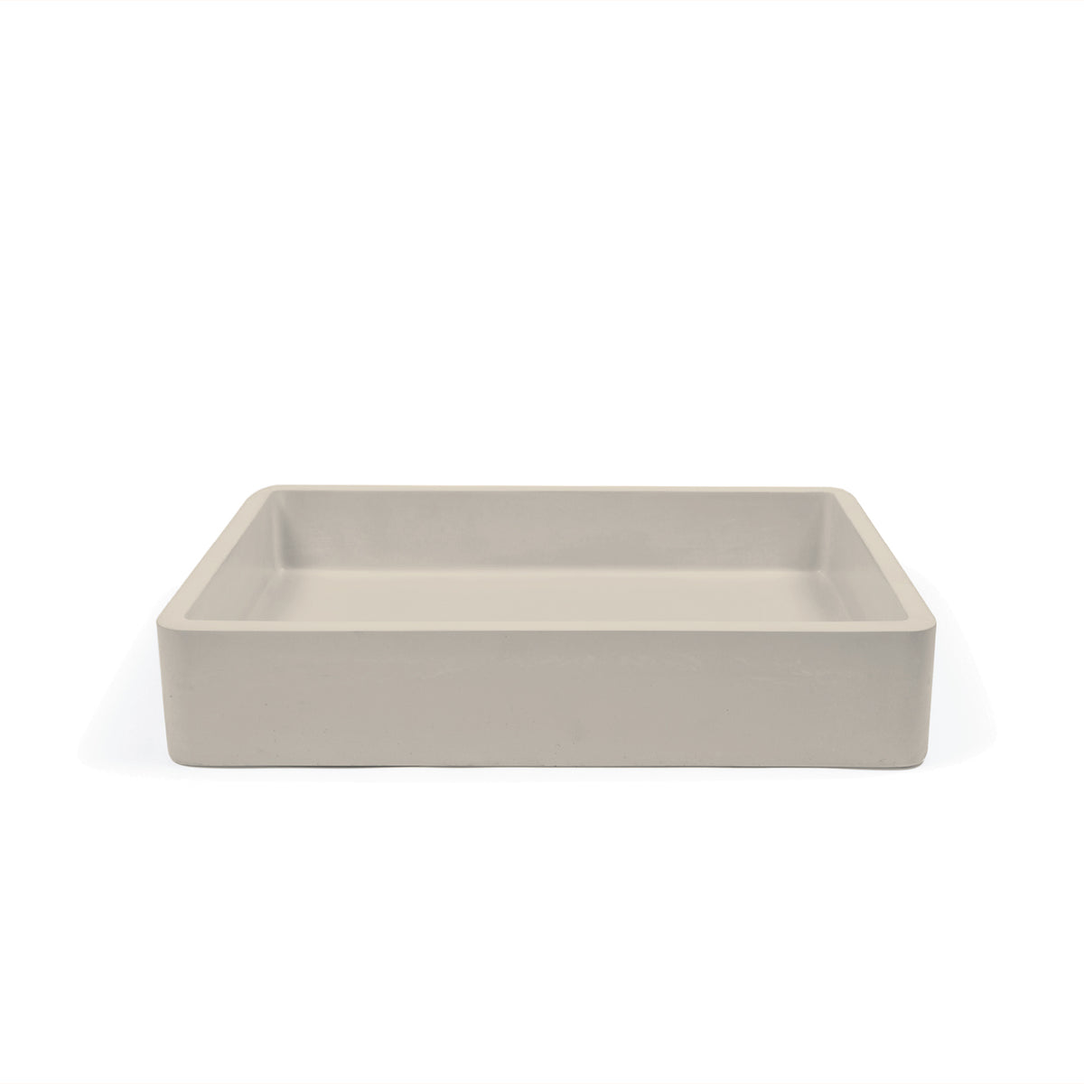 Vesl Rectangle Concrete Basin - Surface Mount
