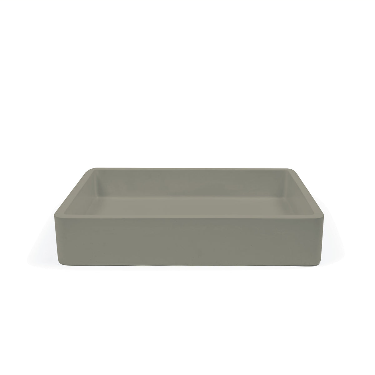 Vesl Rectangle Concrete Basin - Wall Mount