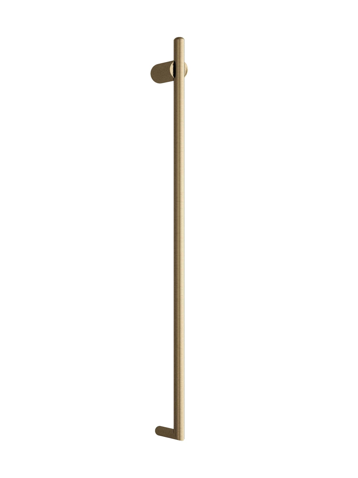 Thermorail - Thin/Round 240Volt Vertical Bar 900x45x80mm 15Watt - Brushed Brass