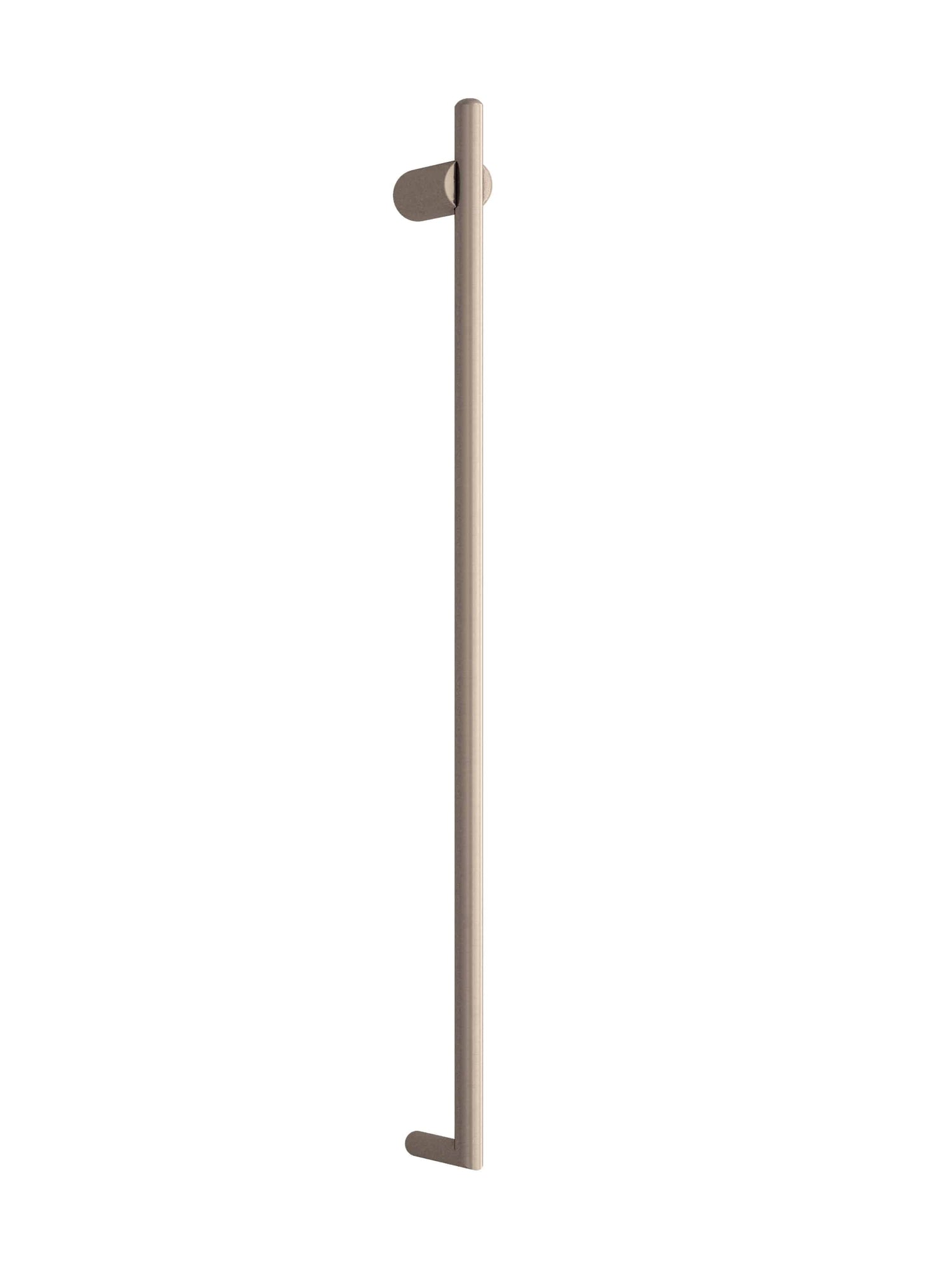 Thermorail - Thin/Round 240Volt Vertical Bar 900x45x80mm 15Watt - Brushed Nickel