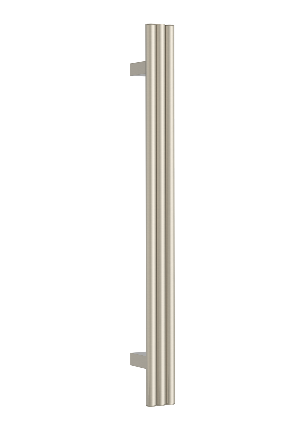 Thermorail - Round/Triple Tube 12Volt Vertical Bar 900x75x100mm 27Watts - Brushed Nickel