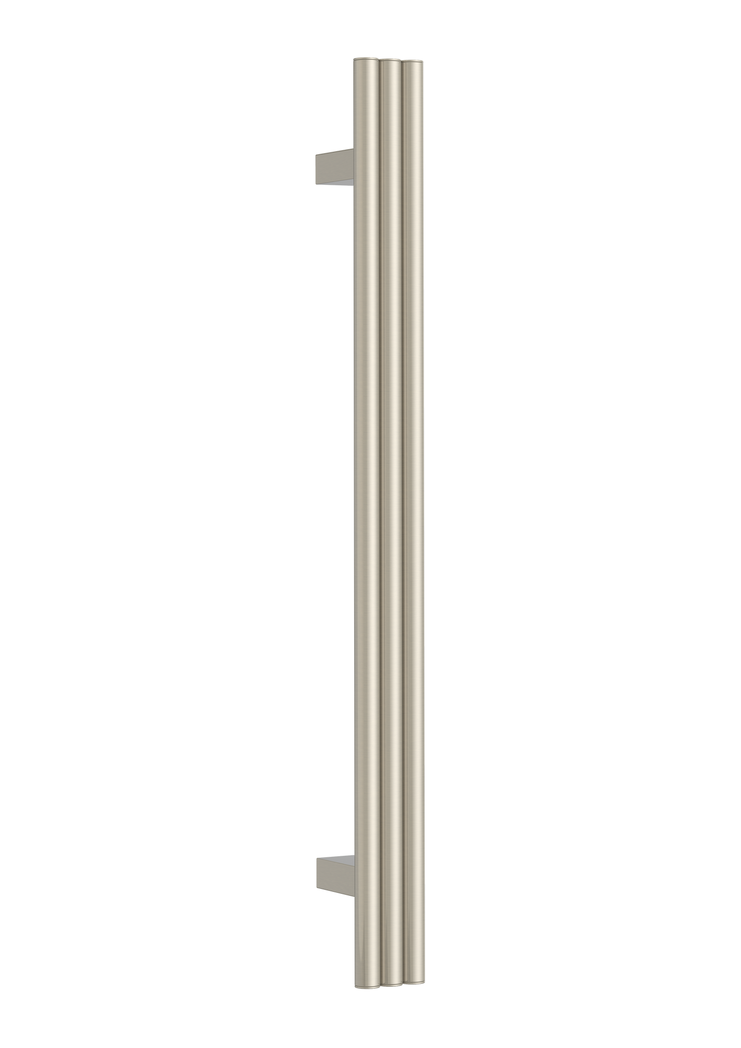 Thermorail - Round/Triple Tube 12Volt Vertical Bar 900x75x100mm 27Watts - Brushed Nickel