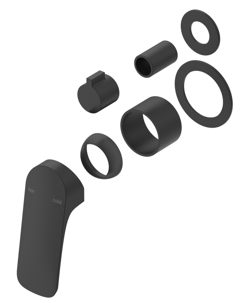 Kaza - Shower Mixer Diverter - 2P - TRIM KIT ONLY