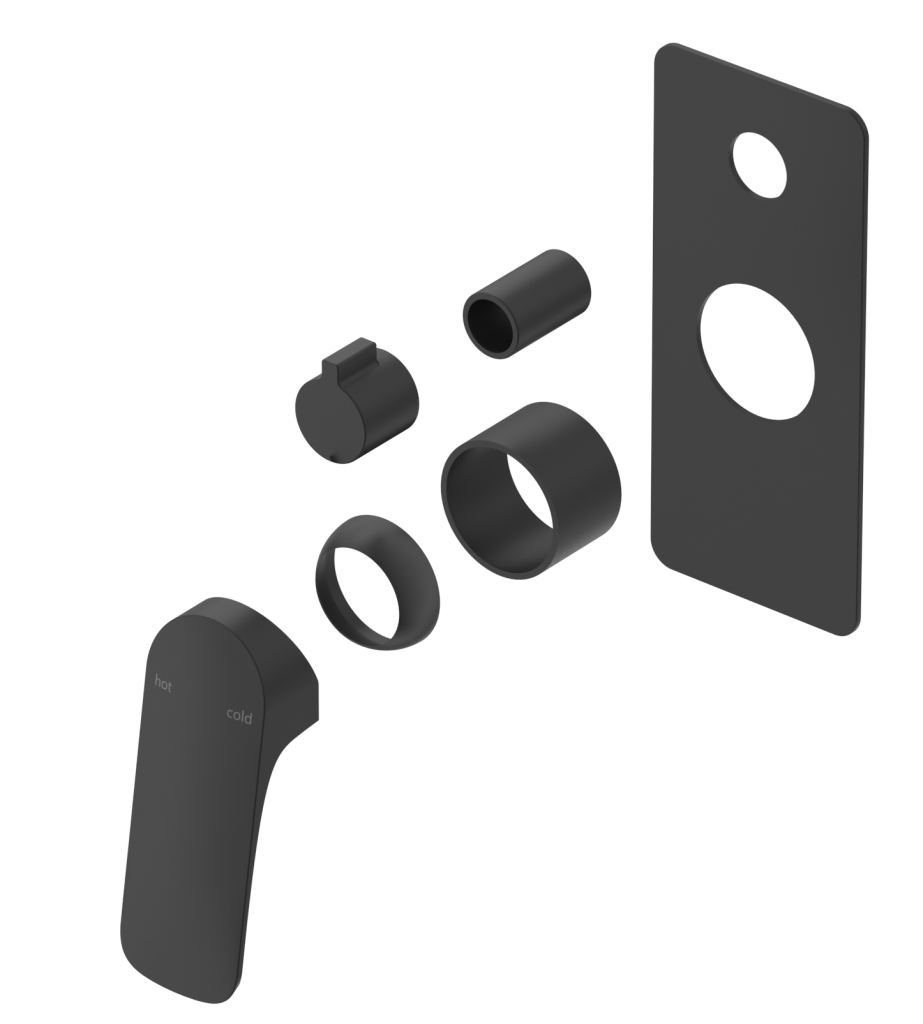 Kaza - Shower Mixer Diverter - 1P - TRIM KIT ONLY