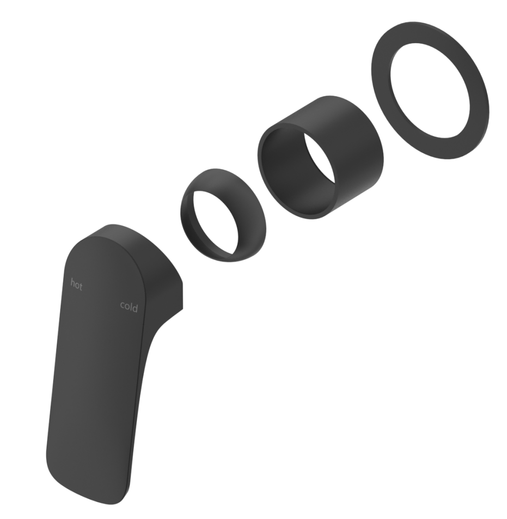 Kaza - Shower Mixer Round Plate - TRIM KIT ONLY