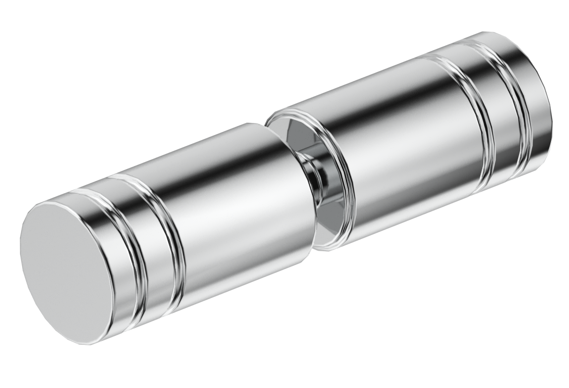 Shower Screen Handle - Round Slotted