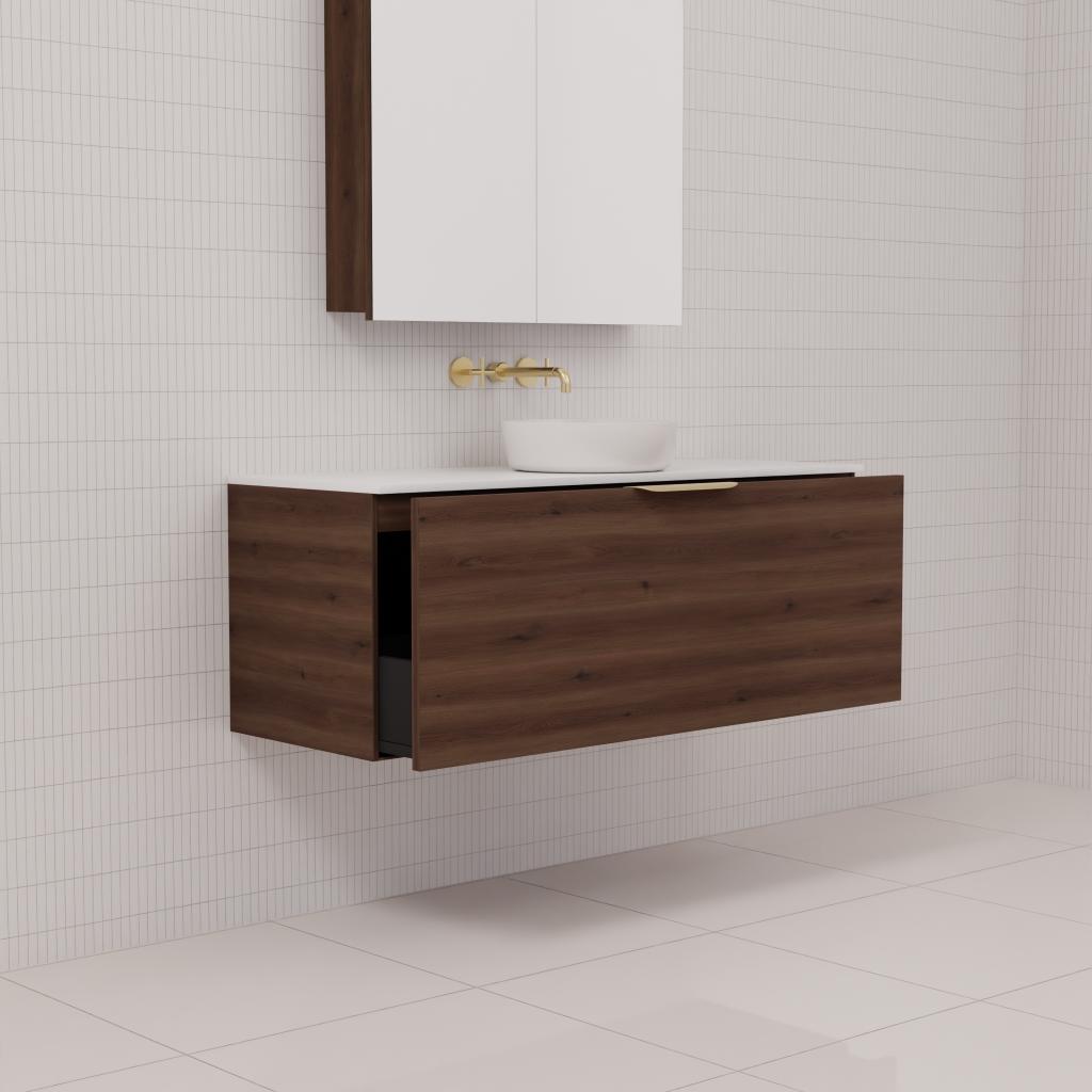 Zoe - 1200mm Chestnut Wall Hung Vanity