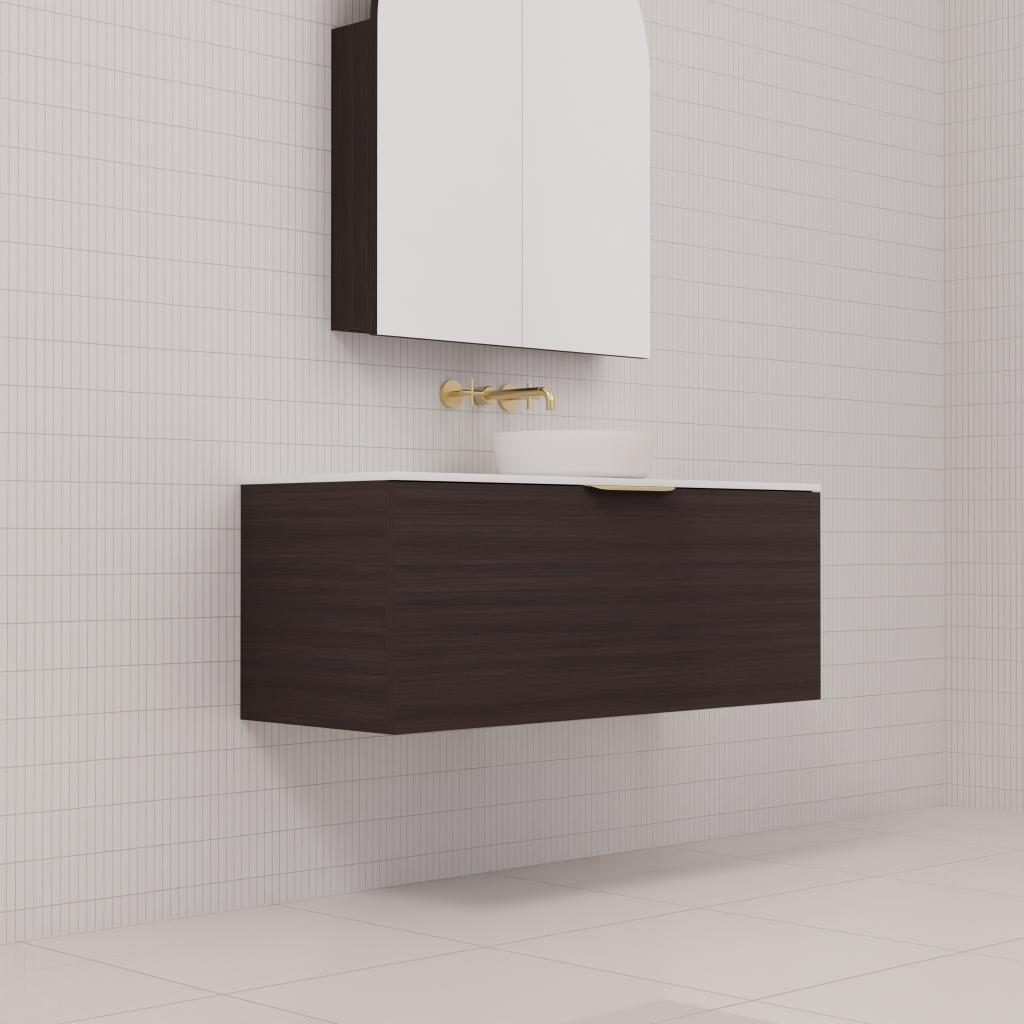 Zoe - 1200mm Espresso Oak Wall Hung Vanity