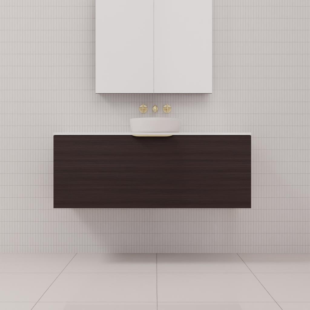 Zoe - 1200mm Espresso Oak Wall Hung Vanity